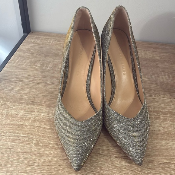 Veronica Beard Nathalia Lurex Metallic Pump Heels Size 8.5 - Picture 2 of 14